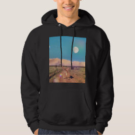 Girafe in Serengeti - Rising Moon Hoodie