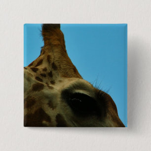 giraferoog vierkante button 5,1 cm