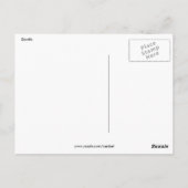 giraferstaarster briefkaart (Achterkant)