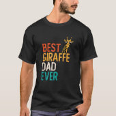 Giraff Zoo Dierenvriend Grappige Giraffe Vader Pa  T-shirt (Voorkant)