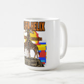 Giraffa Helix Omwikkelde Schoonheden Koffiemok (Voorkant rechts)