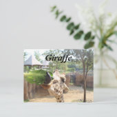 Giraffe # 12 briefkaart (Staand voorkant)