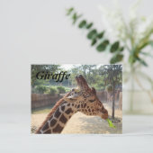 Giraffe # 18 briefkaart (Staand voorkant)