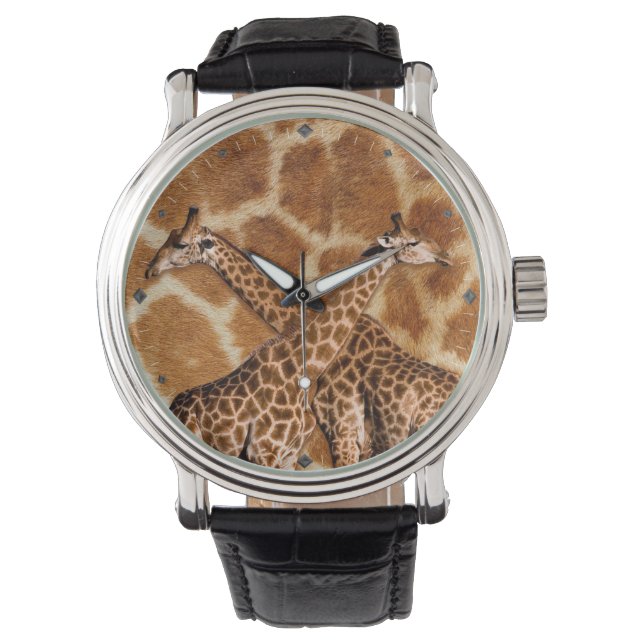 Giraffe 1A-horloge- en cijferopties Horloge (Voorkant)