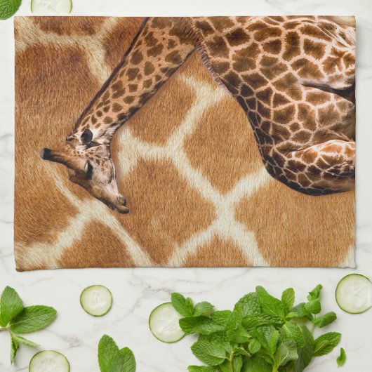 Giraffe 1A Keukenhanddoeken (Gevouwen)