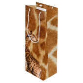Giraffe 1A-opties Wijn Cadeautas (Voorkant Gekanteld)
