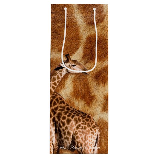 Giraffe 1A-opties Wijn Cadeautas (Voorkant)