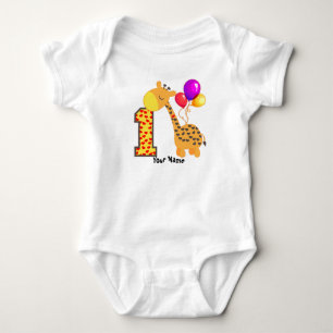 Giraffe 1e verjaardag aanpassen romper