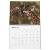 Giraffe 2027 kalender (Mar 2027)
