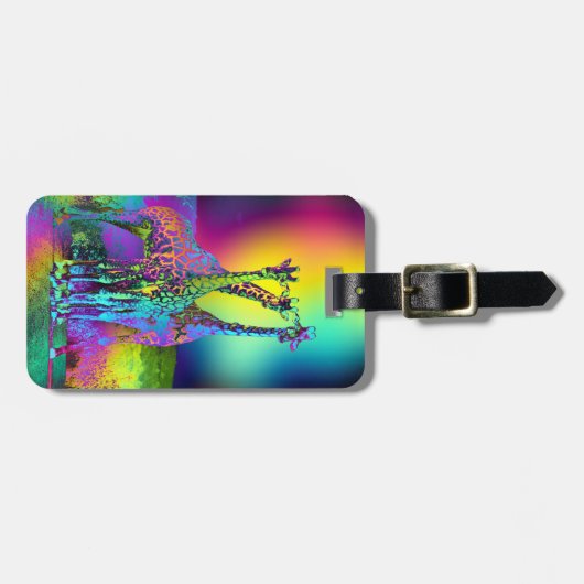 Giraffe 2 Opties Bagagelabel (Voorkant horizontaal)