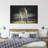 Giraffe 2Design Canvas Afdruk (Insitu (Slaapkamer))