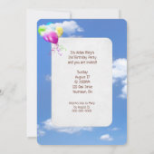 Giraffe 2e verjaardagsfeestje kaart (Achterkant)