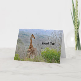 Giraffe 4 Dank u wel kaart