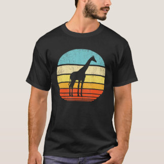 Giraffe 60s 70s dierentuin Mannen T-shirt