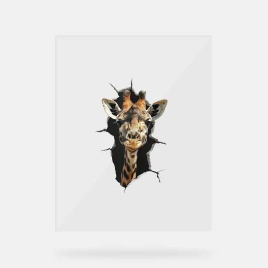 Giraffe _7 acryl bord (Voorkant)