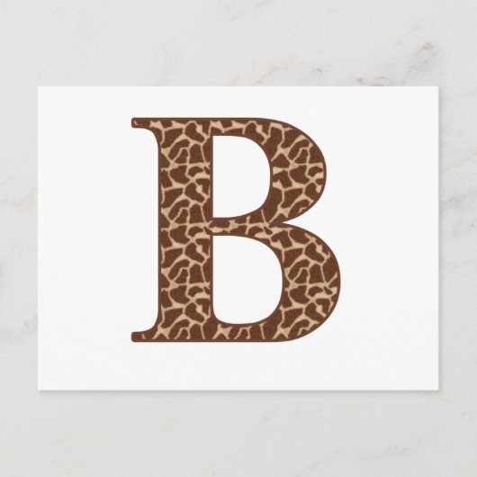 GIRAFFE A BRIEFKAART (Voorkant)