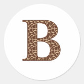 GIRAFFE A RONDE STICKER (Voorkant)
