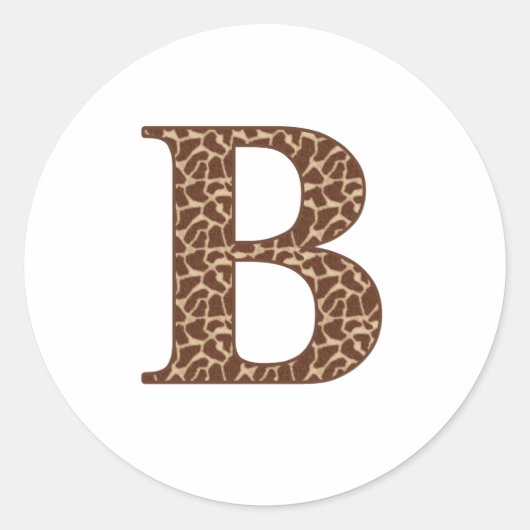 GIRAFFE A RONDE STICKER (Voorkant)