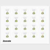 Giraffe - Aanbiddingskaarslabel Ronde Sticker (Vel)