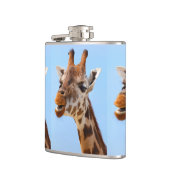 Giraffe Aangepaste kolf voor portret Heupfles (Links)