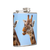 Giraffe Aangepaste kolf voor portret Heupfles (Rechts)