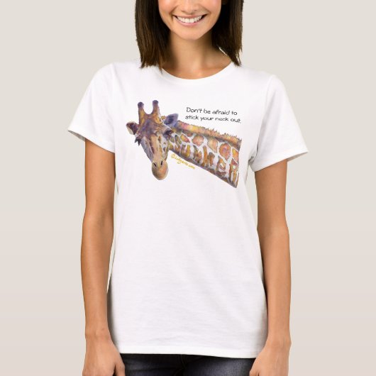 Giraffe aangepaste T-Shirt (Voorkant)