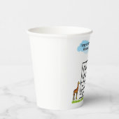 Giraffe aangepaste verjaardagsdoolhof puzzel papie papieren bekers (Rechts)