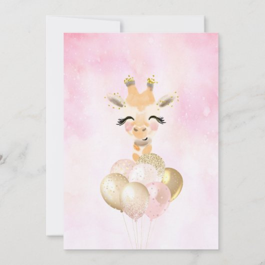 Giraffe Aannodiging om elke zondag Kaart (Achterkant)