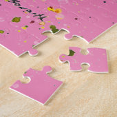 Giraffe Abstracte Dieren Wild Leuke Kunst Regenboo Legpuzzel (Zijkant)
