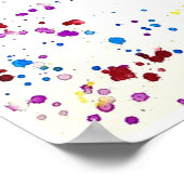 Giraffe Abstracte Dieren Wild Leuke Kunst Regenboo Poster (Hoek)