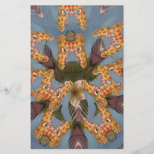 Giraffe Abstracte kunst Print Briefpapier