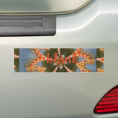 Giraffe Abstracte kunst Print Bumpersticker (Op auto)