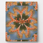 Giraffe Abstracte kunst Print Fotoplaat (Voorkant)