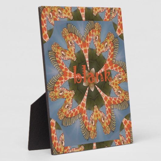 Giraffe Abstracte kunst Print Fotoplaat (Zijkant)