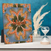 Giraffe Abstracte kunst Print Fotoplaat (Zijkant)