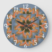 Giraffe Abstracte kunst Print Grote Klok (Voorkant)