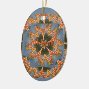 Giraffe Abstracte kunst Print Keramisch Ornament