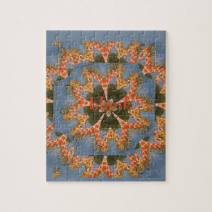 Giraffe Abstracte kunst Print Legpuzzel