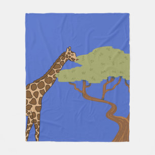 Giraffe, Acacia Fleece Deken