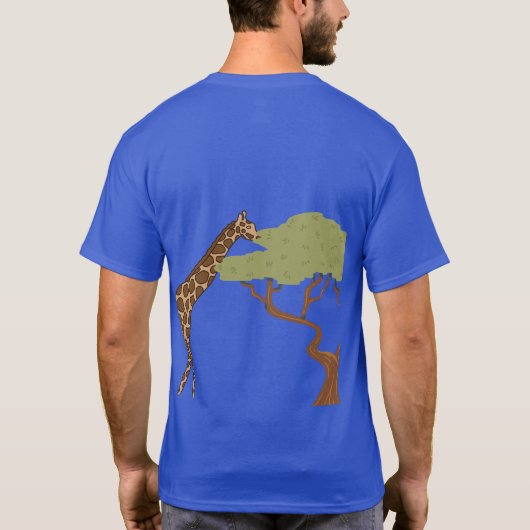 Giraffe, Acacia T-shirt (Achterkant)