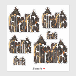 Giraffe Afbeelding Logos Sticker