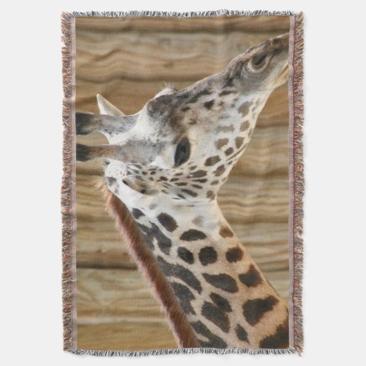 Giraffe Afbeelding Throw Blanket Deken (Voorkant Verticaal)