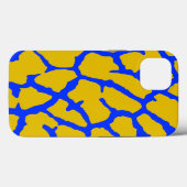 Giraffe Afdruk Geel Blauw Case-Mate iPhone Case (Achterkant (horizontaal))