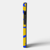 Giraffe Afdruk Geel Blauw Case-Mate iPhone Case (Achterkant / Links)