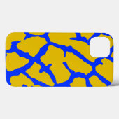 Giraffe Afdruk Geel Blauw Case-Mate iPhone Case (Achterkant (horizontaal))