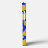 Giraffe Afdruk Geel Blauw Case-Mate iPhone Case (Achterkant / Links)