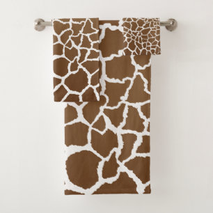 Giraffe afdrukken bad handdoek