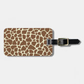 Giraffe afdrukken bagagelabel (Voorkant horizontaal)