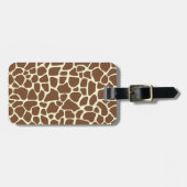 Giraffe afdrukken bagagelabel (Voorkant horizontaal)