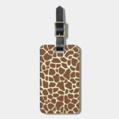 Giraffe afdrukken bagagelabel (Voorkant verticaal)
